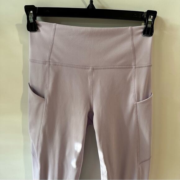 Fabletics Leggings PureLuxe Oasis Capri Hazy Iris NEW! - Picture 5 of 15